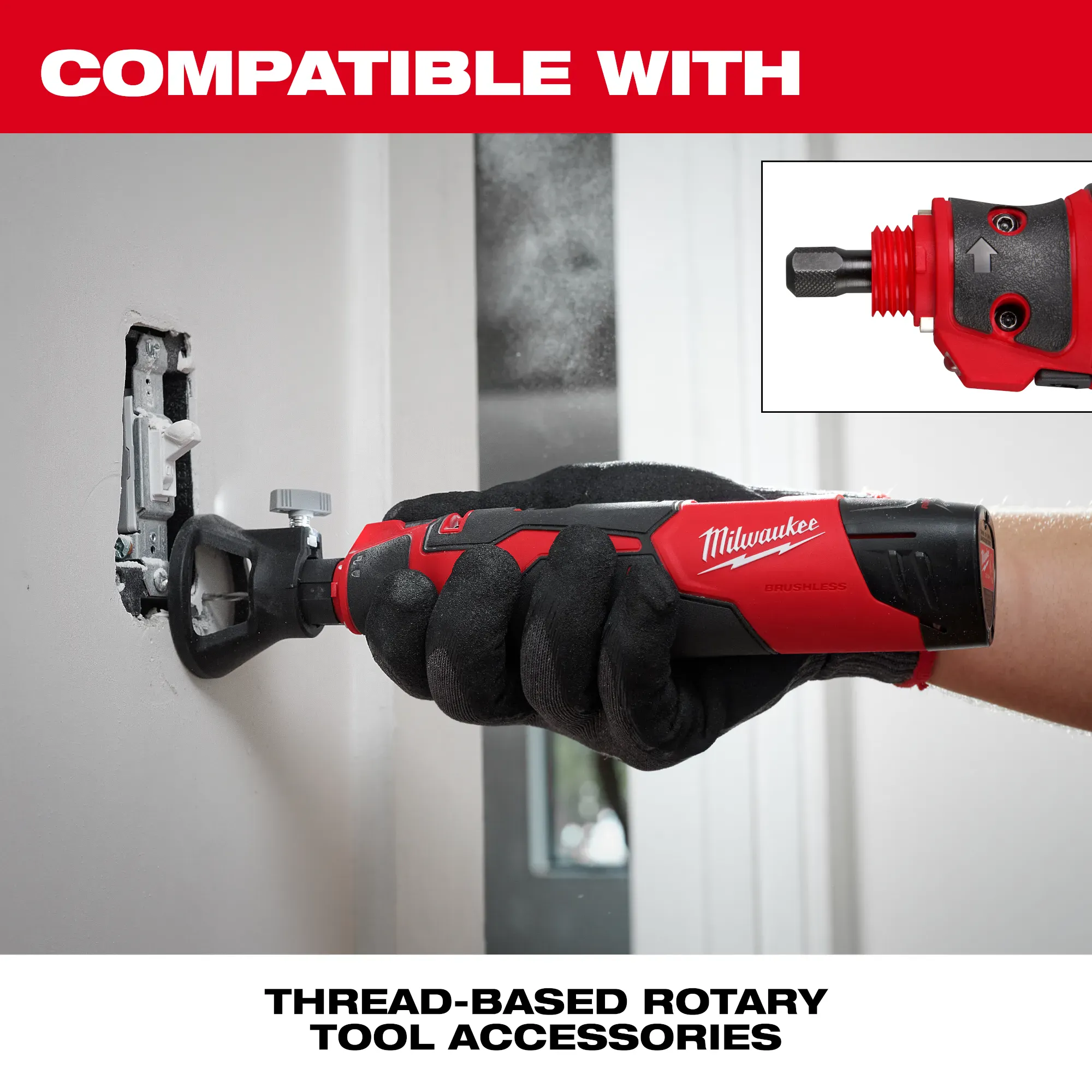 Milwaukee M12 Brushless Rotary Tool from GME Supply